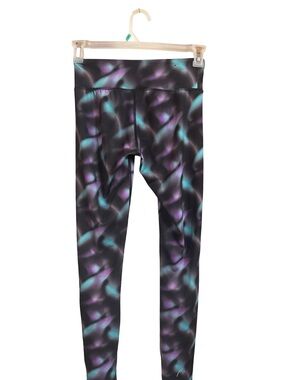 HEAD Multicolor Shimmer Active Leggings in Black, Teal & Purple
